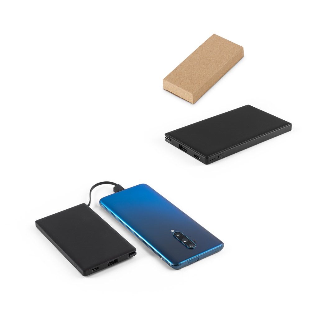 Batterie nomade 4 000 mAh en ABS recyclé (100 % rABS)