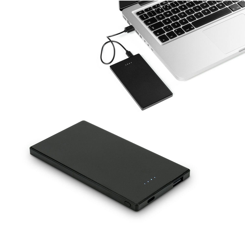 Batterie nomade fine en acier inoxydable de 5 000 mAh