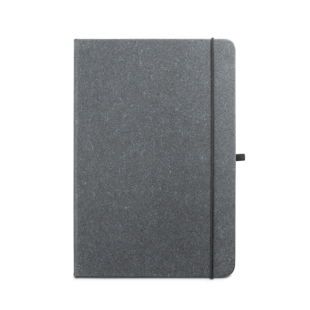 Bloc-notes A5 avec couverture rigide en cuir (70% recyclé) avec pages lignées
