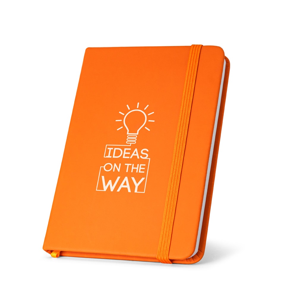 Bloc notes A5 en PU avec feuilles unies