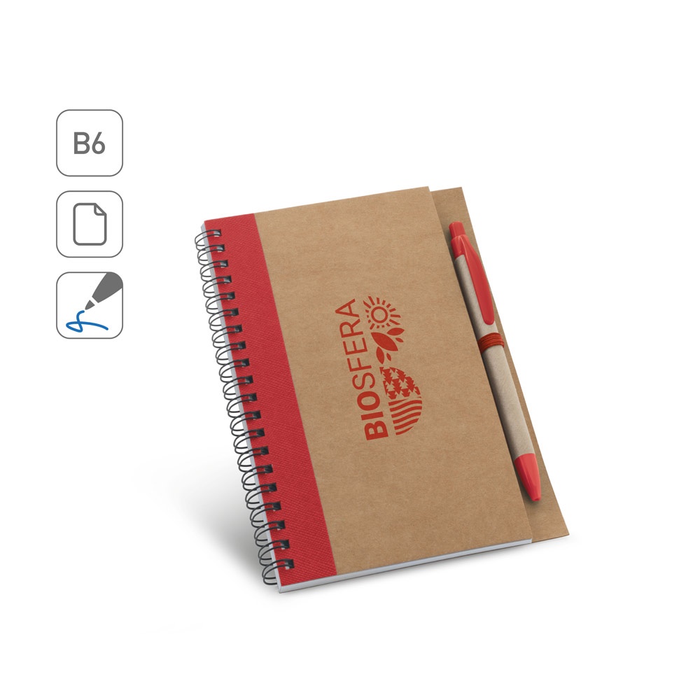 Bloc-notes B6 avec pages non lignées