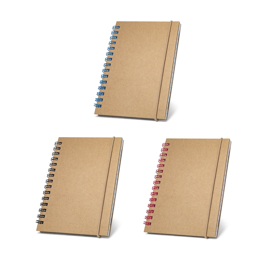 Bloc-notes de poche à spirale avec pages lignées