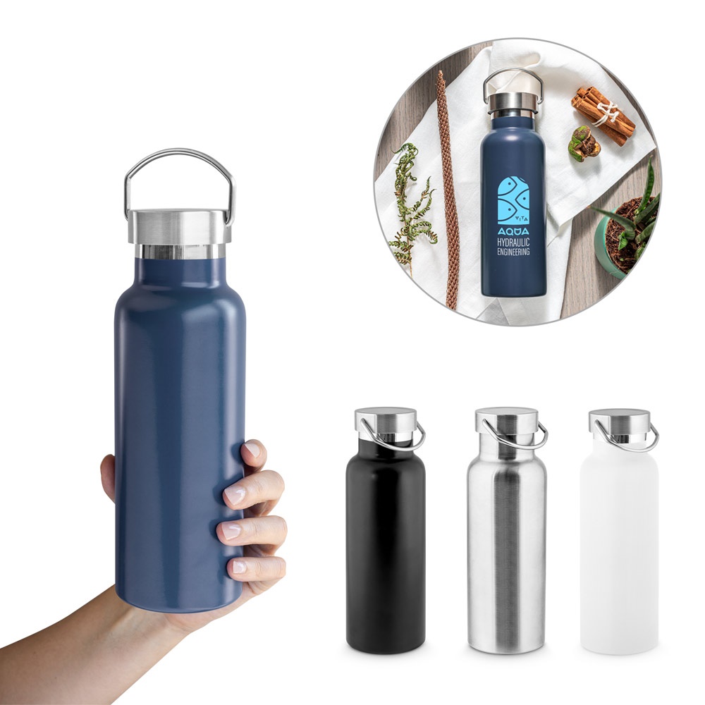 Bouteille en acier inoxydable (36 % recyclé) avec isolation sous vide 810 ml