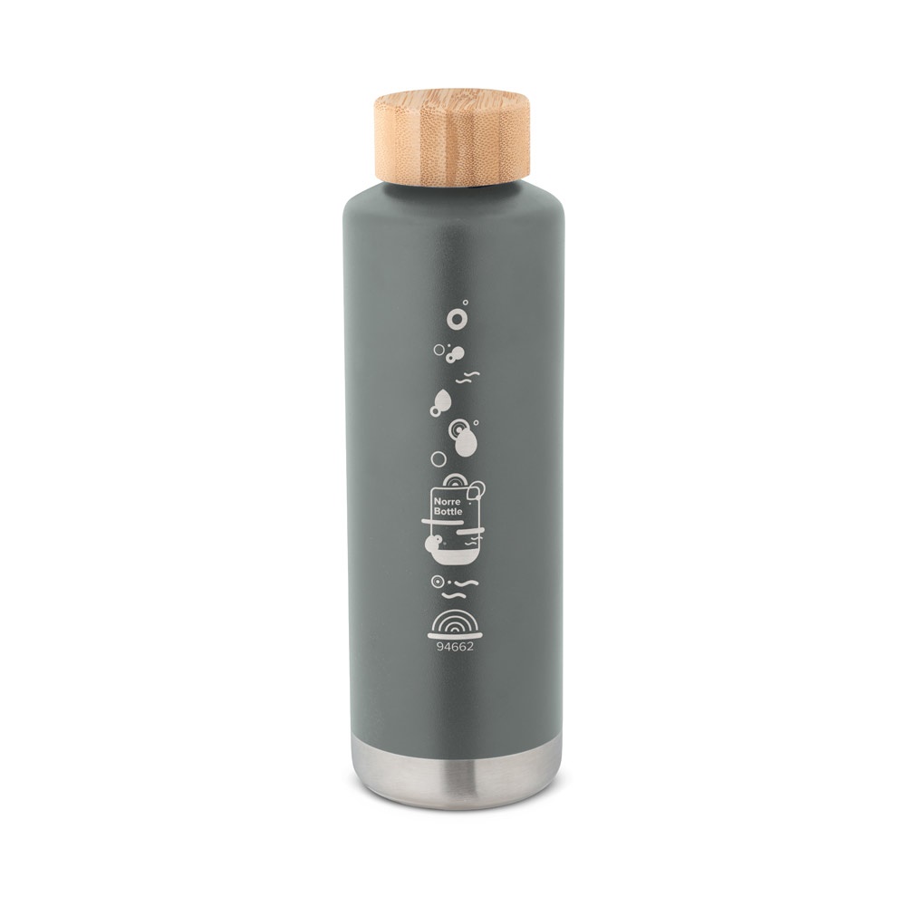 Bouteille en acier inoxydable (36% recyclée) avec double paroi isolée sous vide 640 mL
