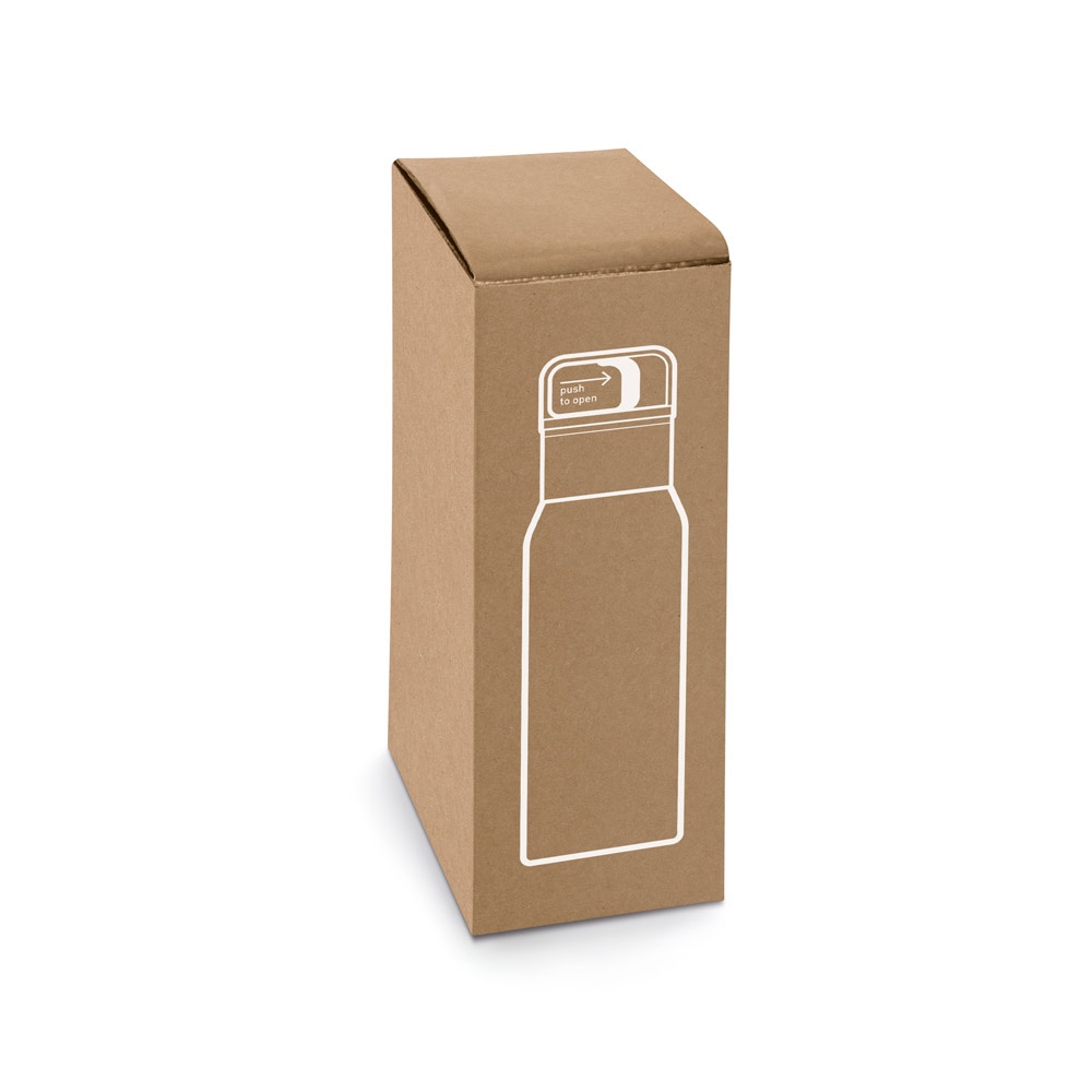 Bouteille en acier inoxydable (91% recyclé) avec double paroi isolée sous vide 590 mL