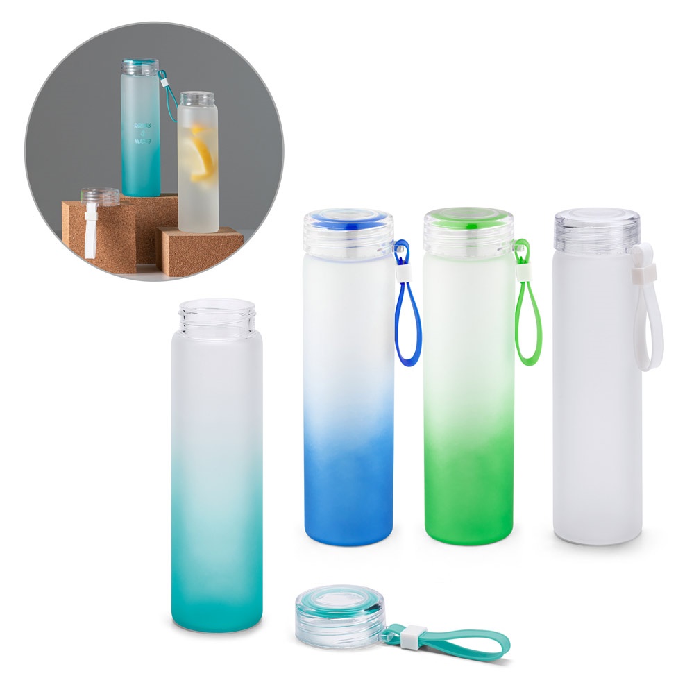 Bouteille en verre borosilicate et bouchon en AS 470 mL