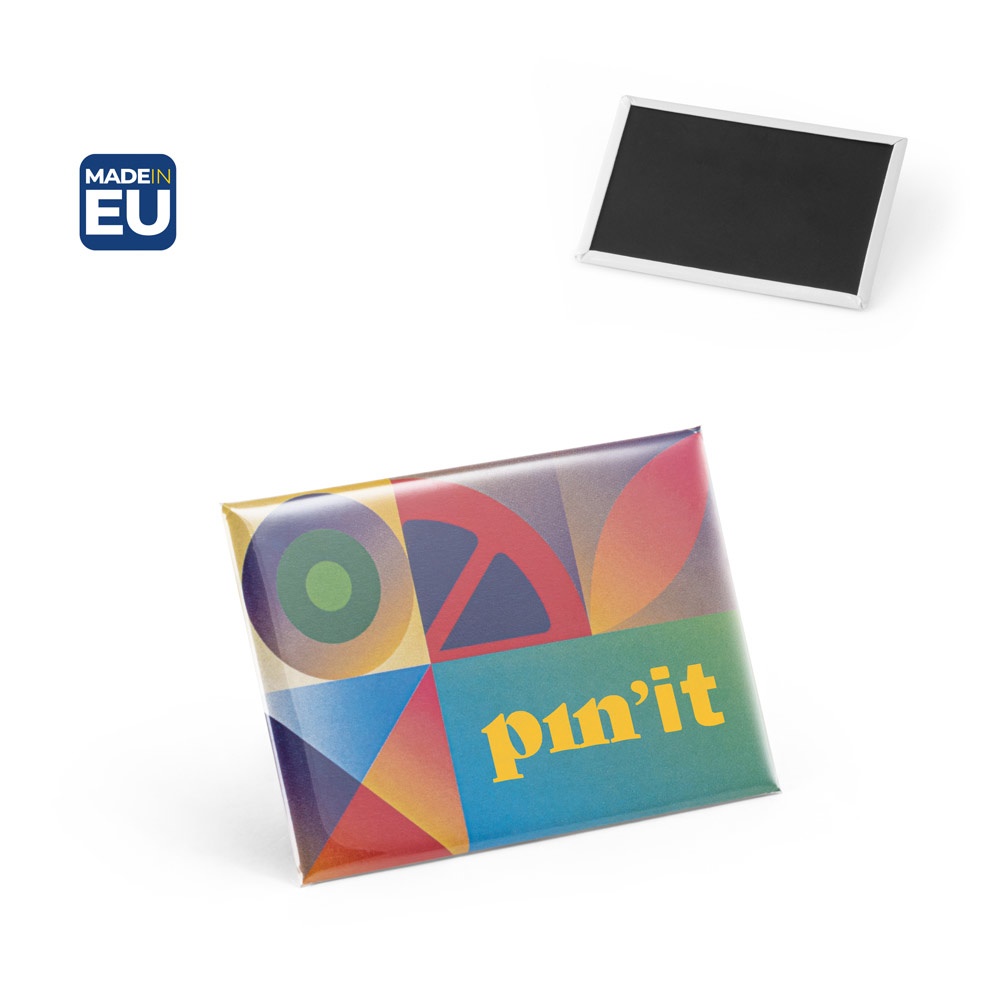 Button PIN 15. Pin's rectangulaire avec aimant