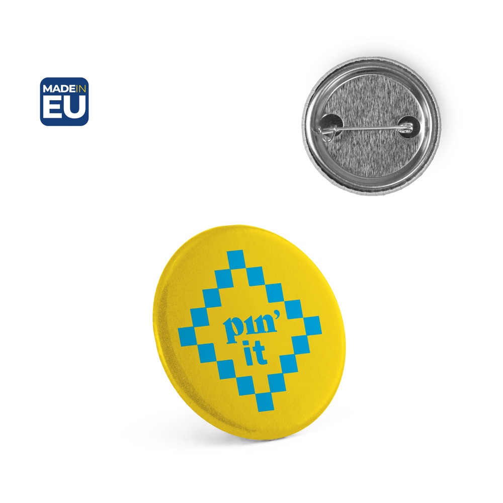 Button PIN 3. Pin's rond avec épingle