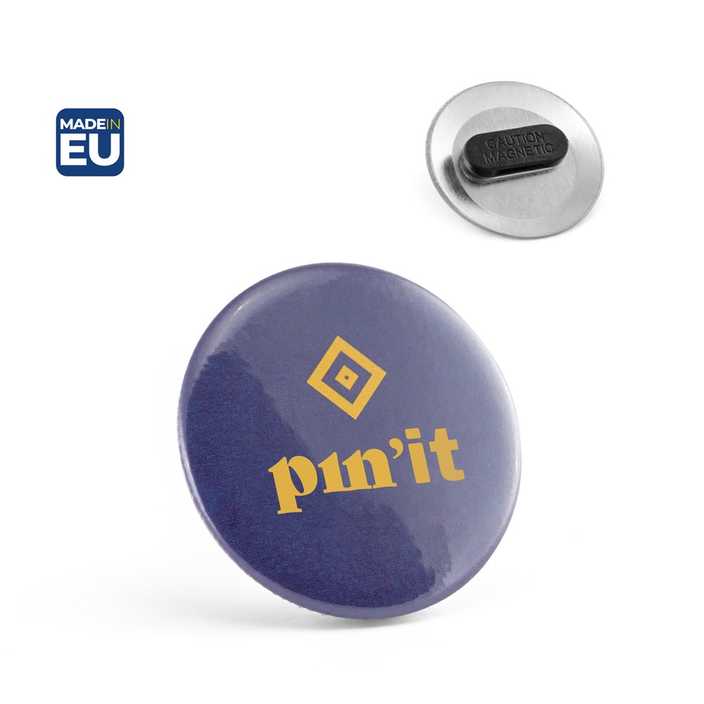 Button PIN 8. Pin's rond avec doubles fermetures magnétique