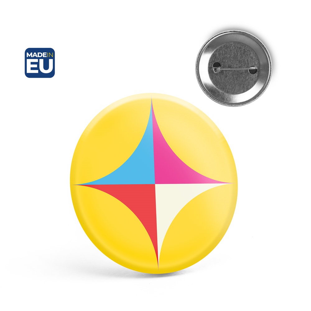 Button PIN 9. Pin's rond avec épingle