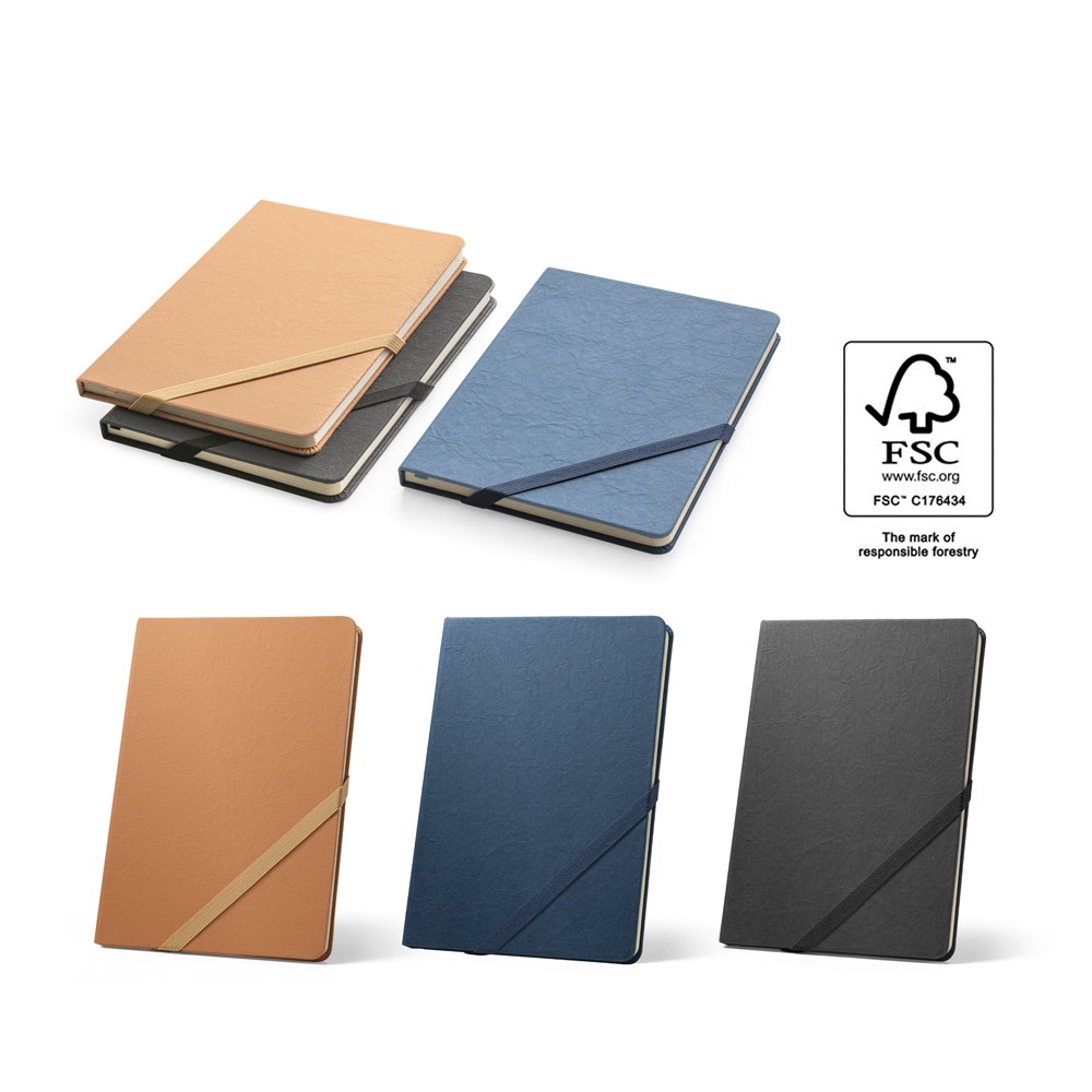 Carnet A5 à couverture rigide, fabriqué à partir de papier résistant à l'eau