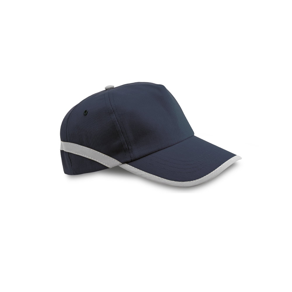Casquette en polyester avec éléments réfléchissants