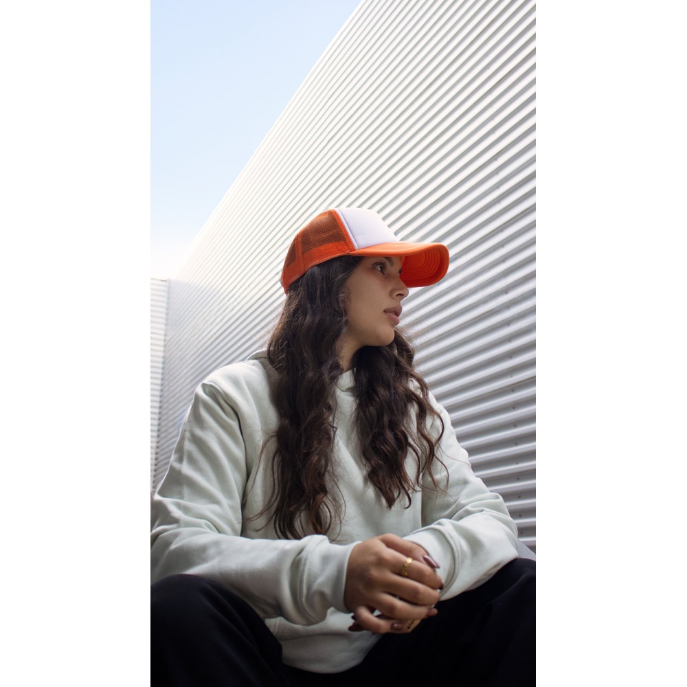 Casquette en polyester et filet (150 g/m²)