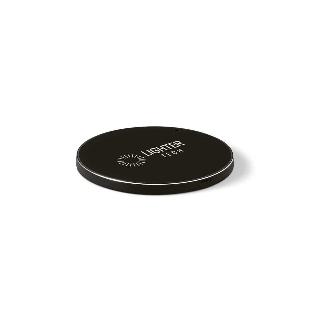 Chargeur sans fil 10W fast en ABS recyclé (100 % rABS) et aluminium recyclé (100 % rAL)