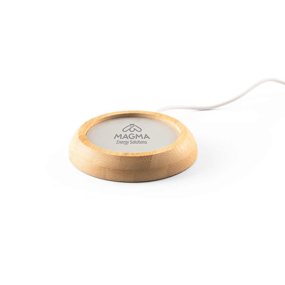 Chauffe-tasse avec corps en bambou
