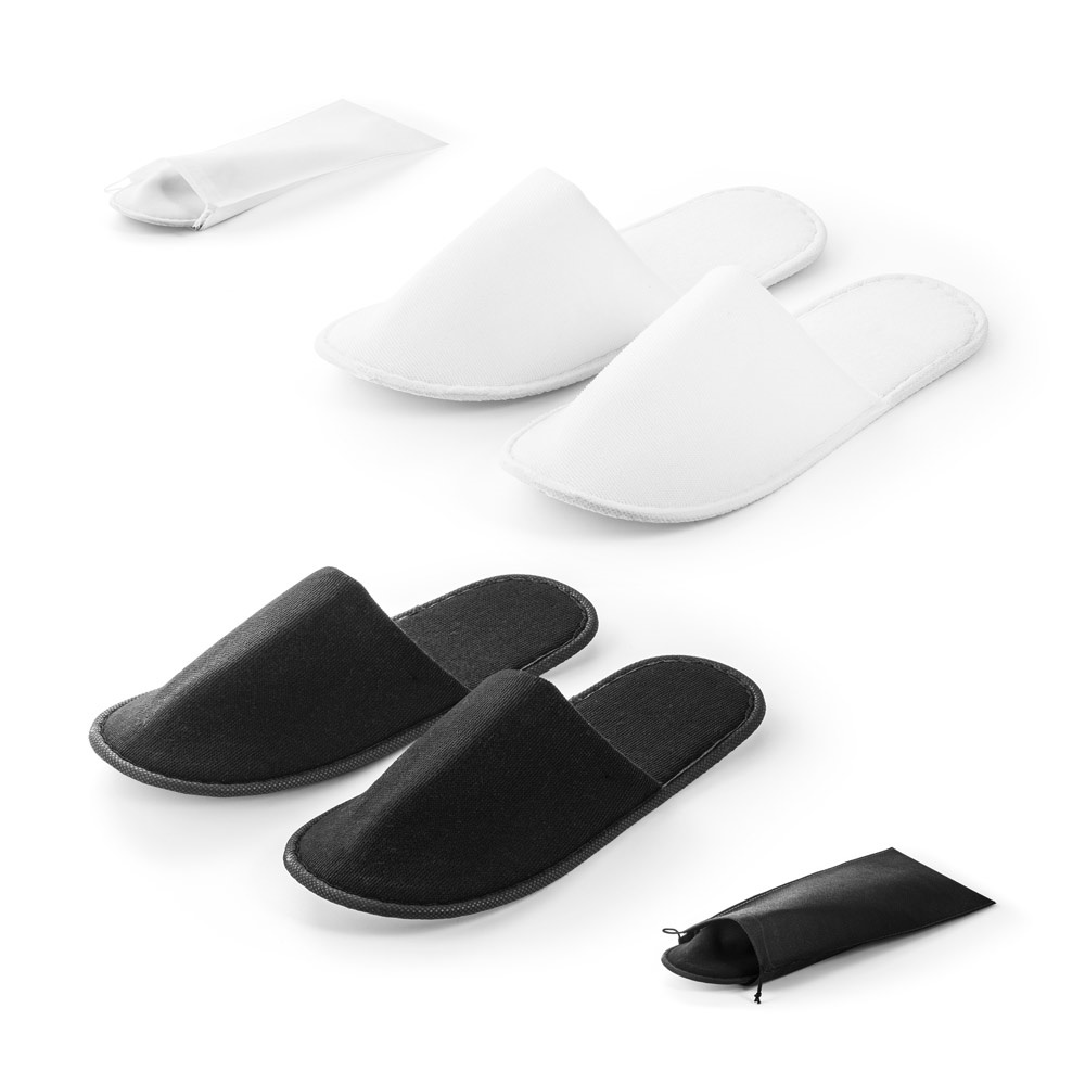 Chaussons de chambre unisexes en polyester