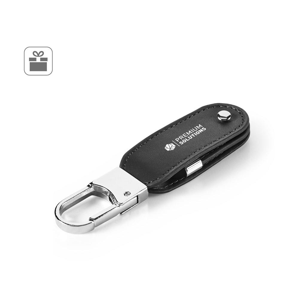 Clé USB 8GB en PU avec clip mousqueton