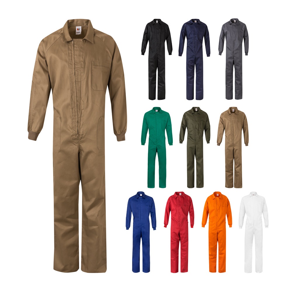 Combinaison en sergé (200g/m²), en coton (35%) et polyester (65%)