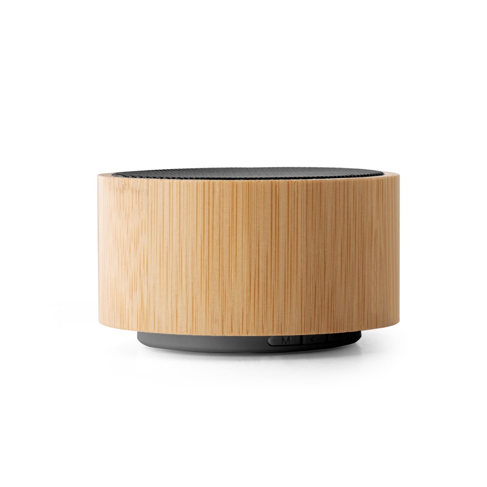 Enceinte portable 3W avec autonomie de 4h en bambou et ABS recyclé (100 % rABS)