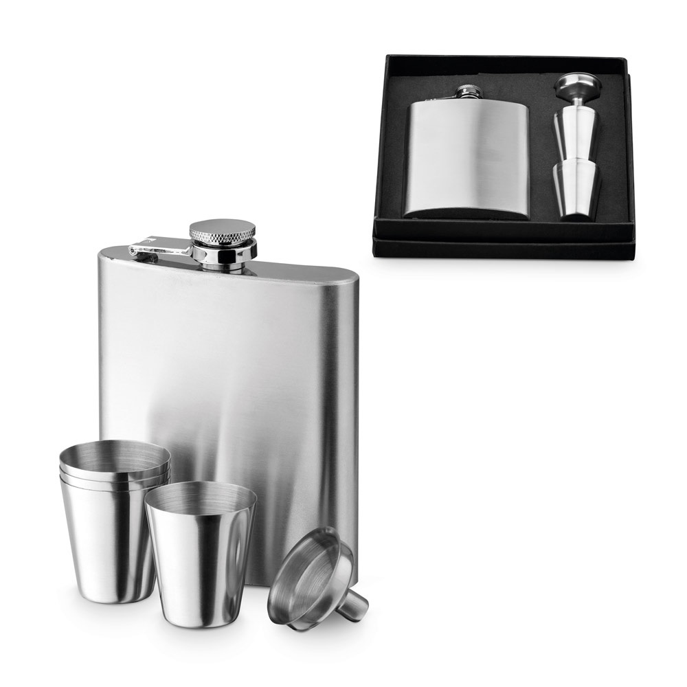 Ensemble de bouteilles et de verres en acier inoxydable 200 mL