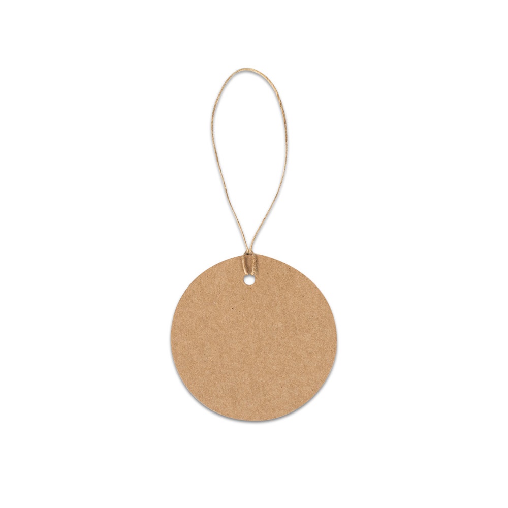 Étiquette circulaire fabriquée à partir de papier 100% recyclé (700 g/m²)