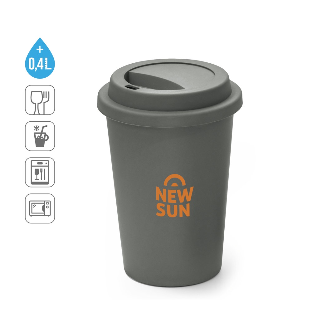 Gobelet réutilisable 450mL en PP