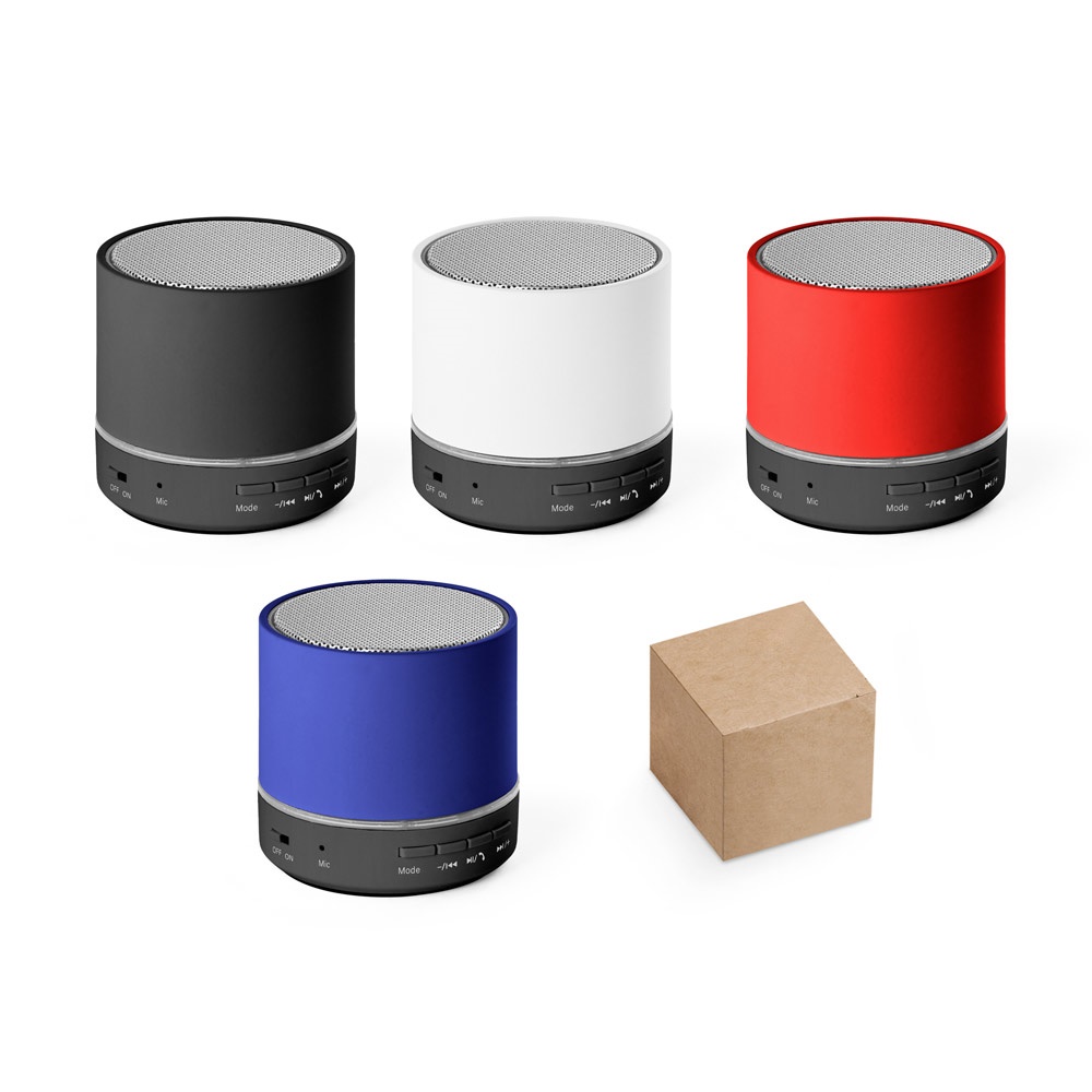 Haut-parleur portable 3W avec 4h30m d'autonomie sur ABS recyclé (100 % rABS)