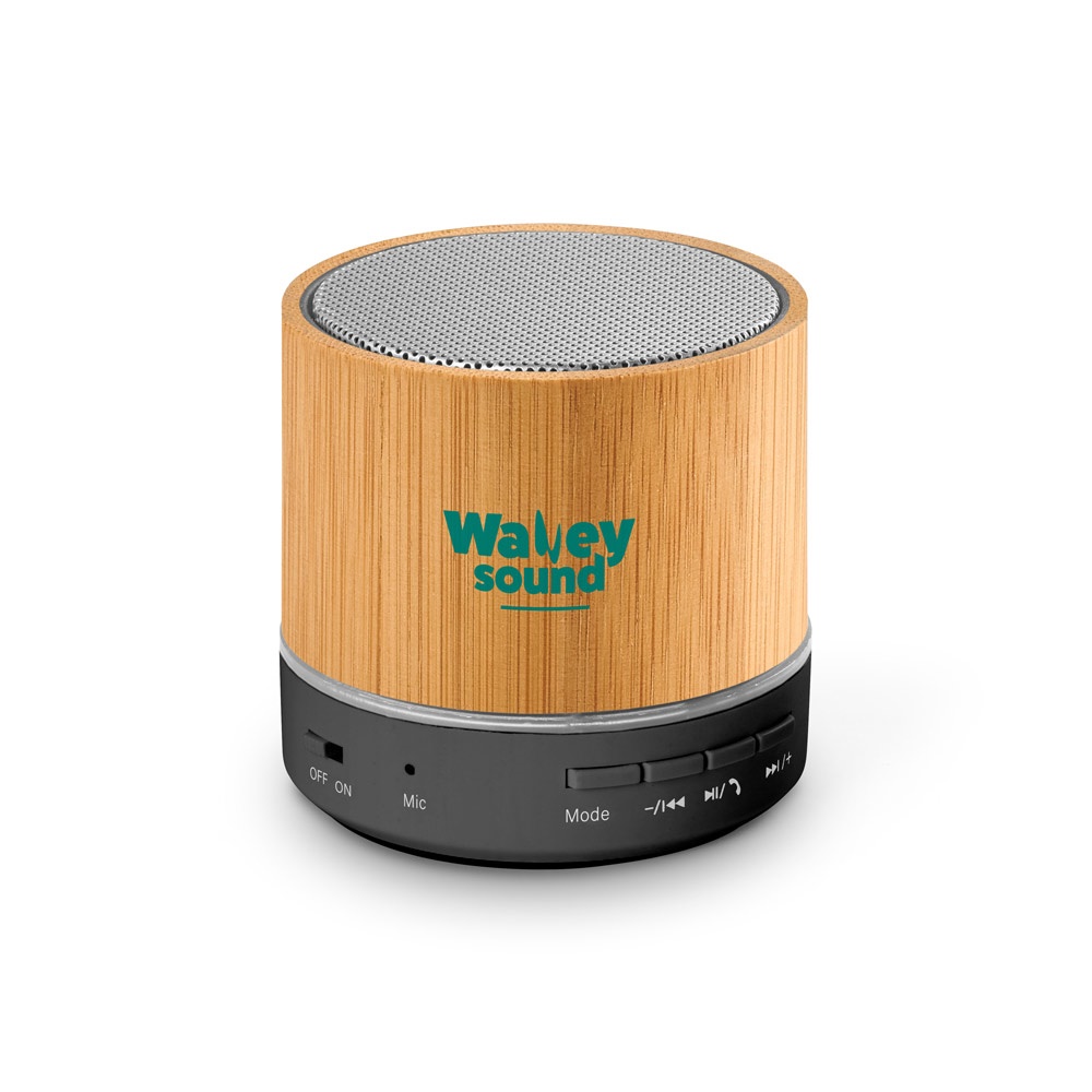 Haut-parleur portable 3W avec une autonomie de 4h30m sur ABS recyclé (100 % rABS)