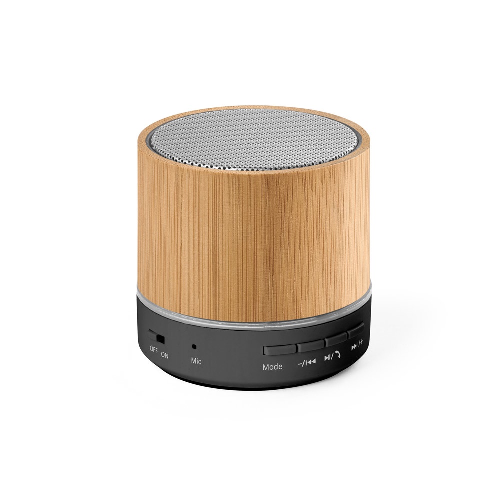 Haut-parleur portable 3W avec une autonomie de 4h30m sur ABS recyclé (100 % rABS)