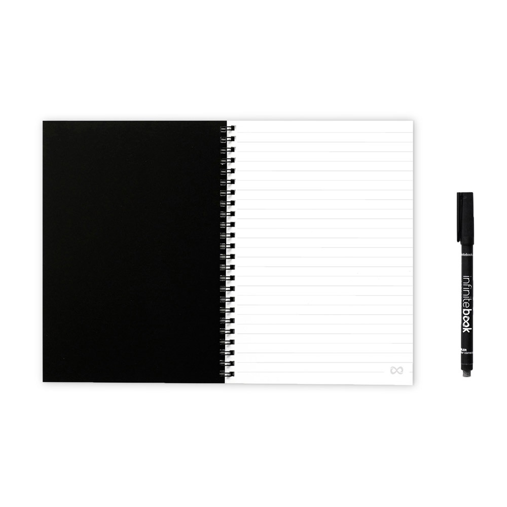 Infinitebook avec couverture souple et 15 pages lignées