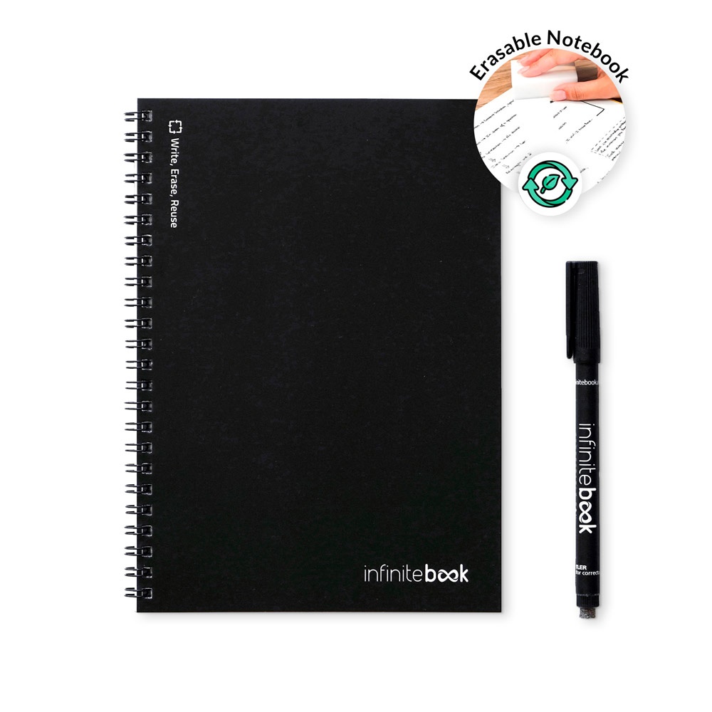 Infinitebook avec couverture souple et 15 pages lignées