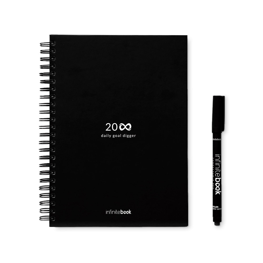 Le set comprend un "infinite Diary", un kit de nettoyage, un marqueur et un porte-marqueur
