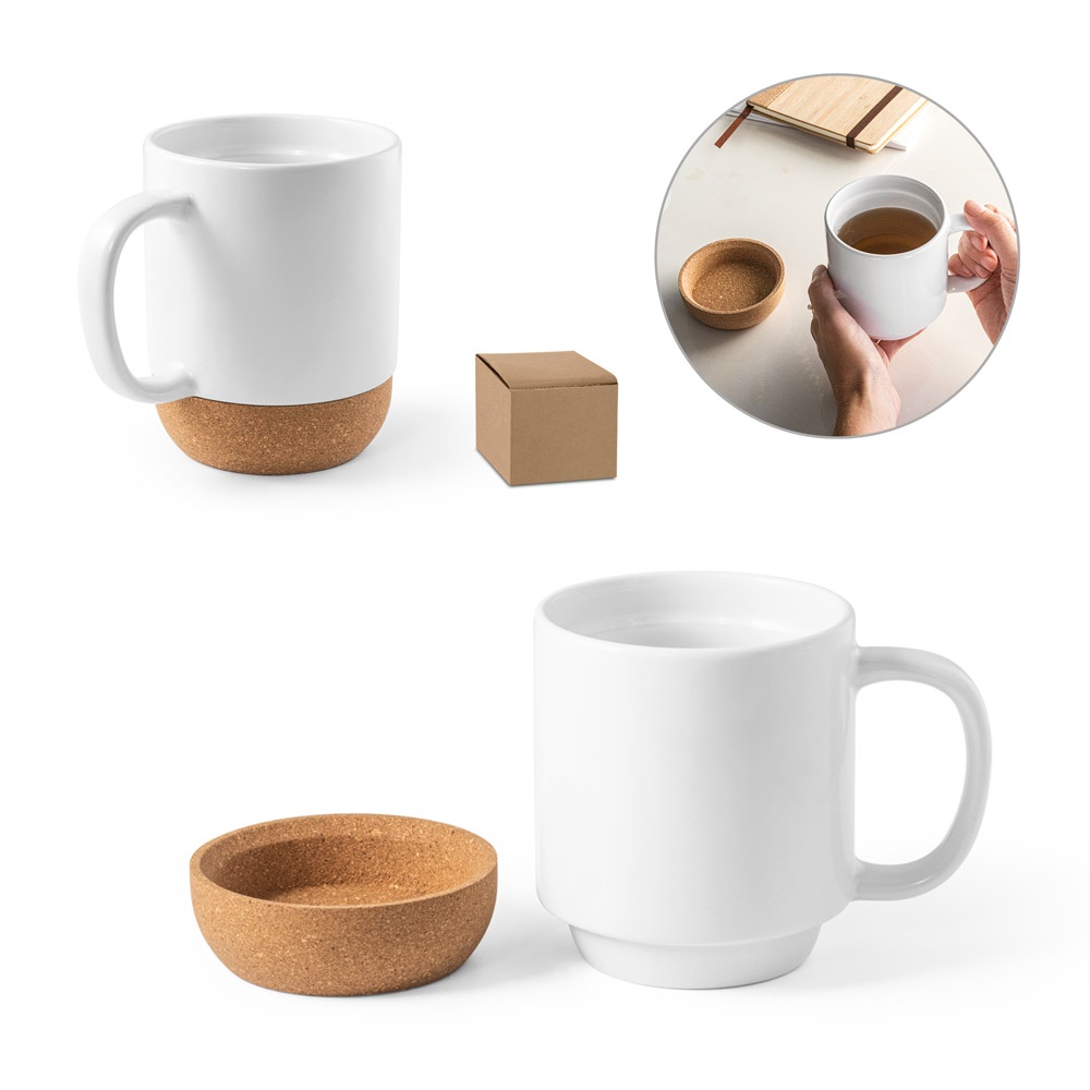 Mug en céramique 390mL avec revêtement pour sublimation