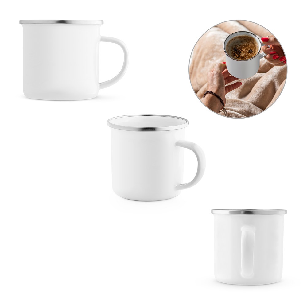 Mug en inox émaillé pour sublimation 350 mL