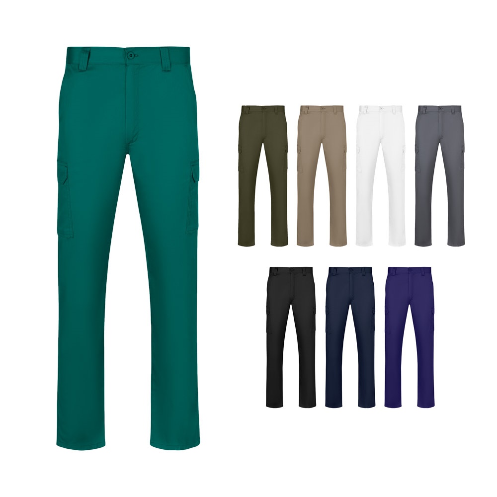 Pantalon en sergé à poches multiples (190 g/m²)