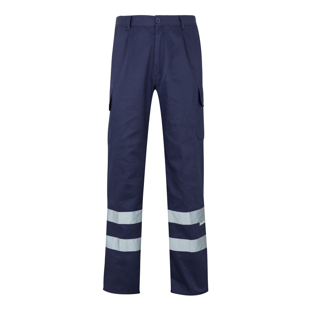 Pantalon sergé, multipoches (200g/m²), en coton (35%) et polyester (65%)