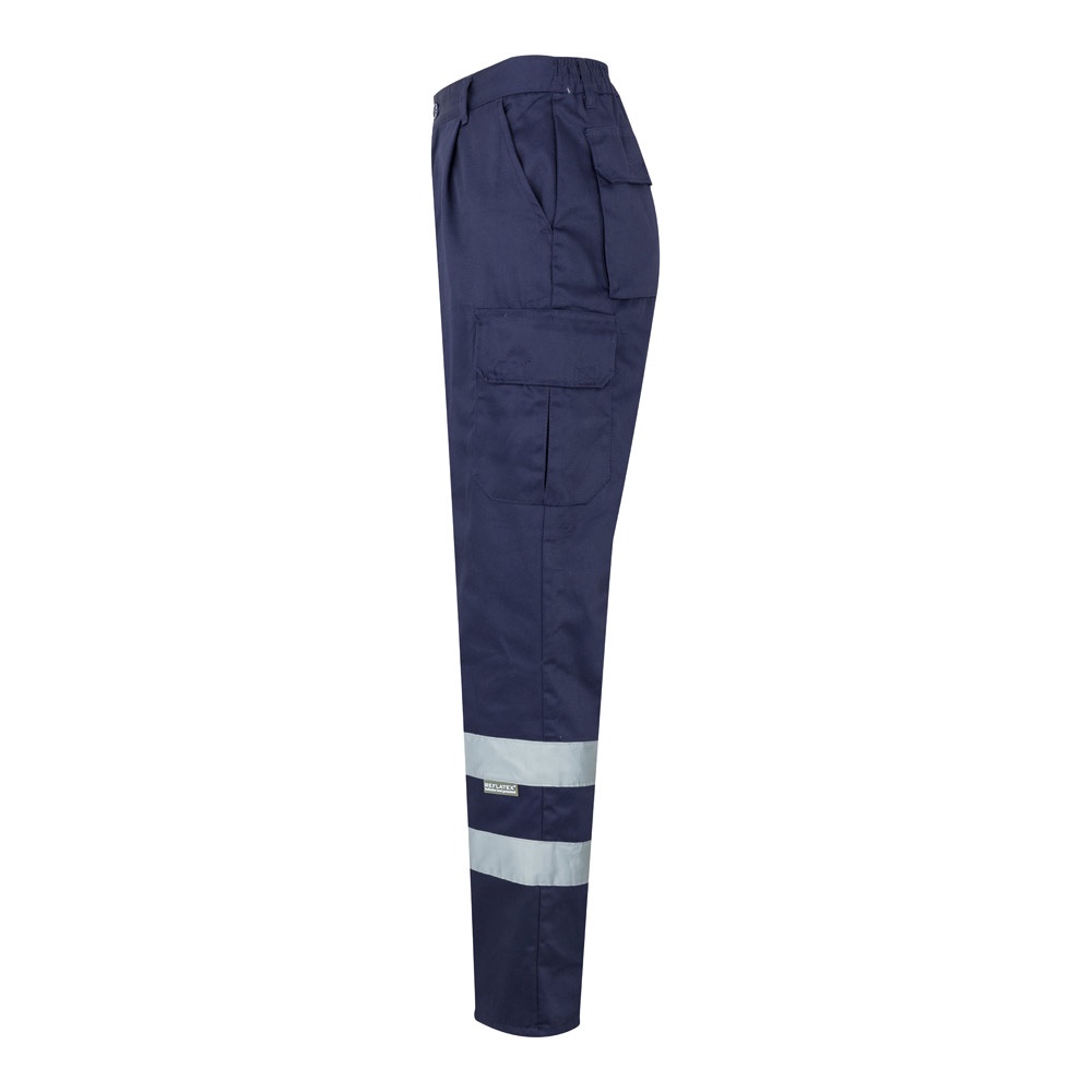 Pantalon sergé, multipoches (200g/m²), en coton (35%) et polyester (65%)