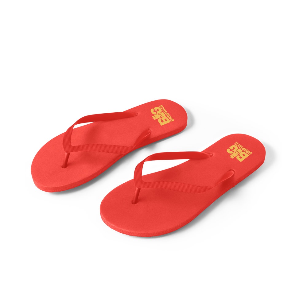Pantoufles confortables avec semelle en PE et sangle en PVC