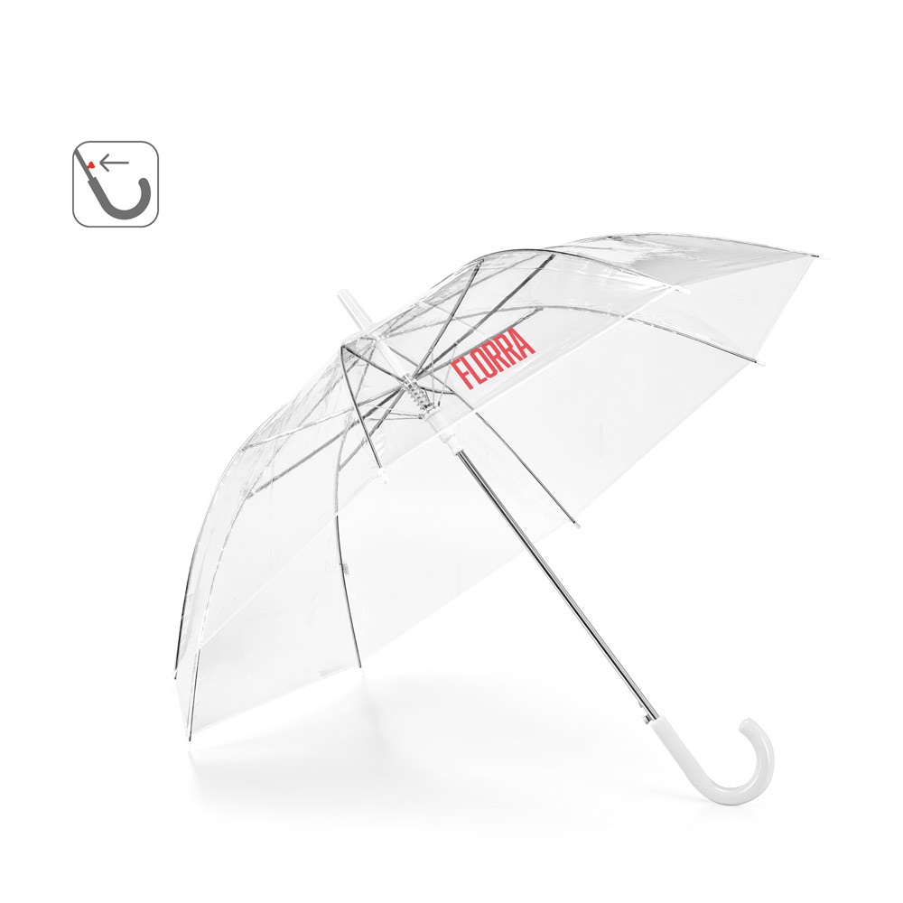 Parapluie POE transparent avec ouverture automatique