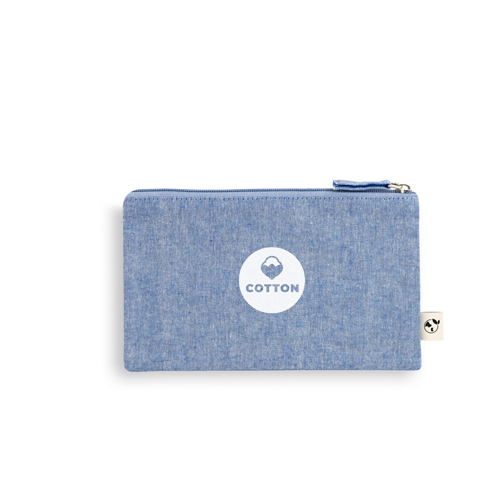 Pochette multifonctions en coton recyclé (70%) et polyester (30% rPET) (140 g/m²) (140 g/m²)