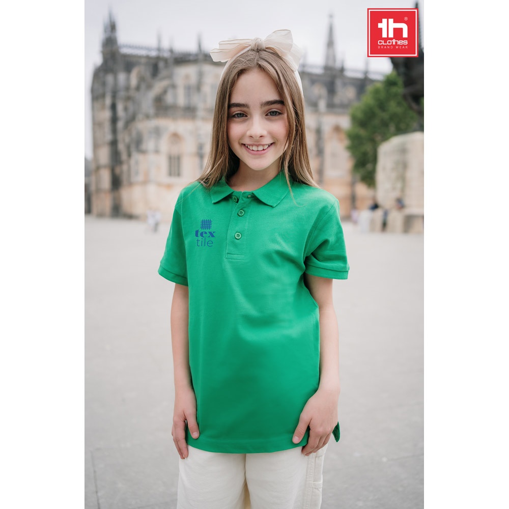 Polo à manches courtes en coton pour enfants (unisexe)
