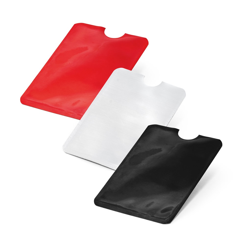 Porte-cartes en aluminium avec blocage RFID