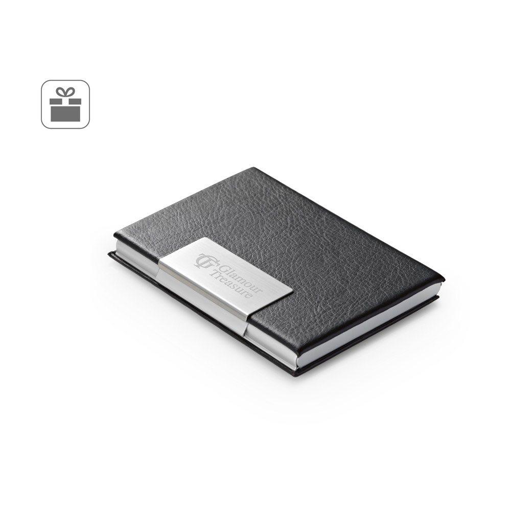 Porte-cartes en aluminium et PU