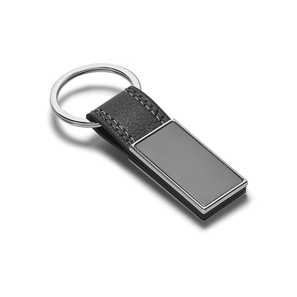 Porte-clés en métal et PU