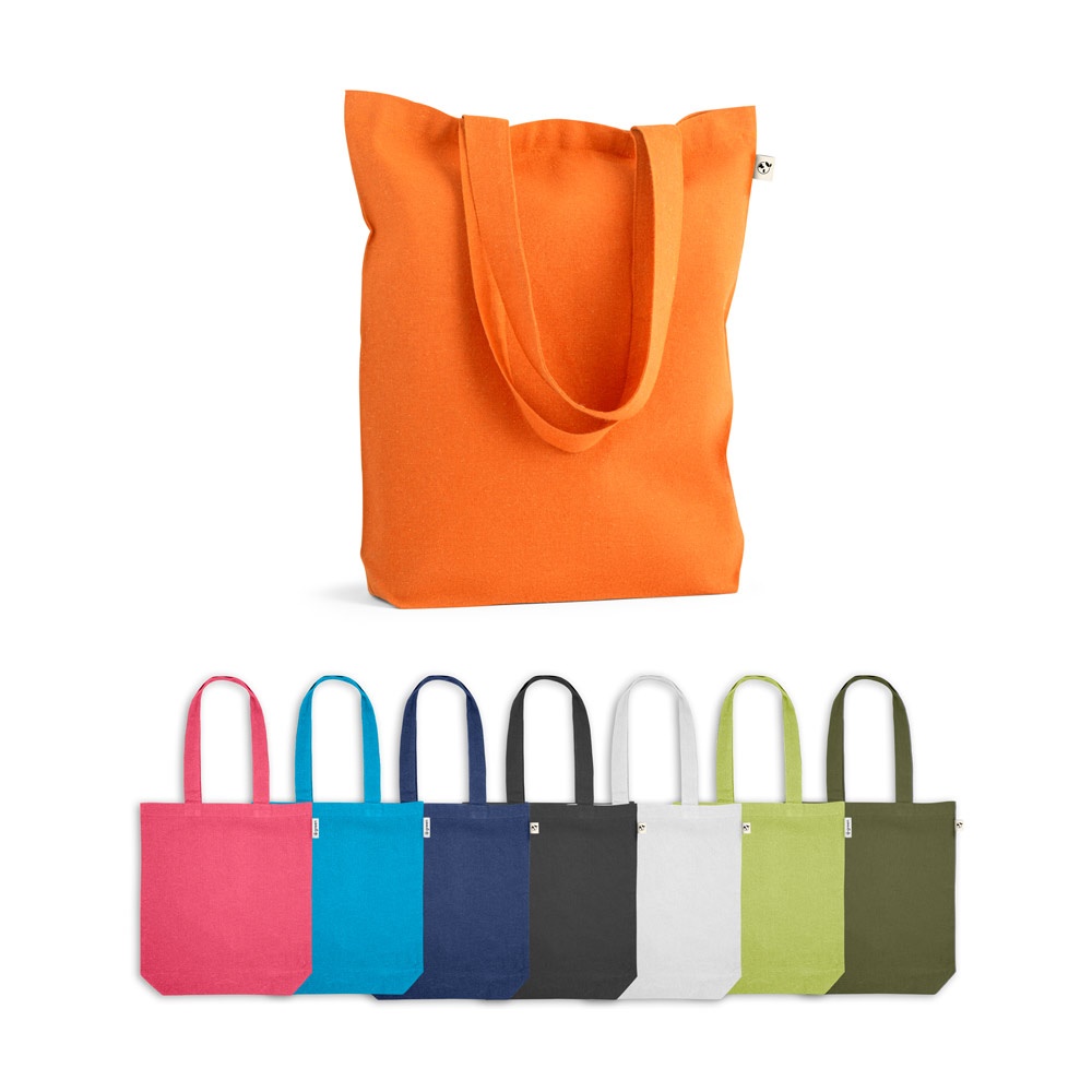 Sac (220 g/m²) en coton (50%), coton recyclé (30%) et polyester (20% rPET)