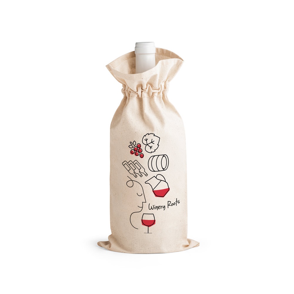 Sac à bouteille 100% coton (180 g/m²)