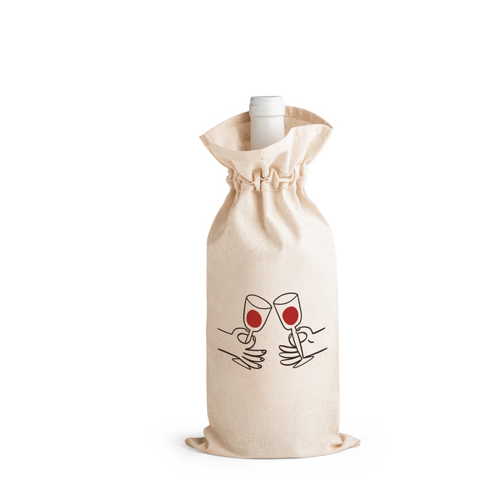 Sac à bouteille 100% coton (180 g/m²)