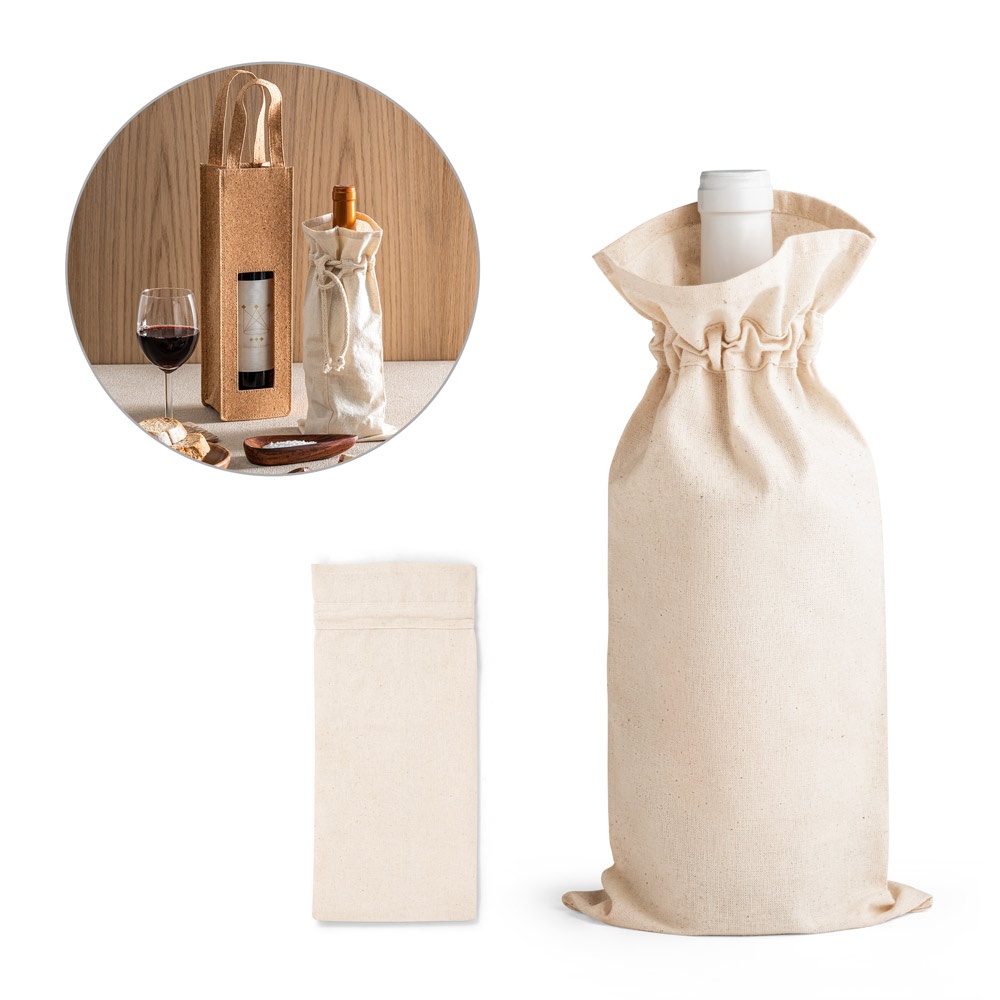 Sac à bouteille 100% coton (180 g/m²)