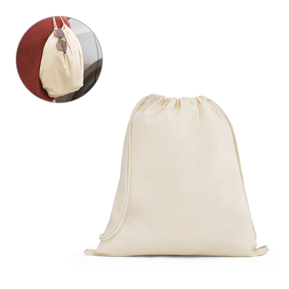 Sac à dos 100% coton (140 g/m²)