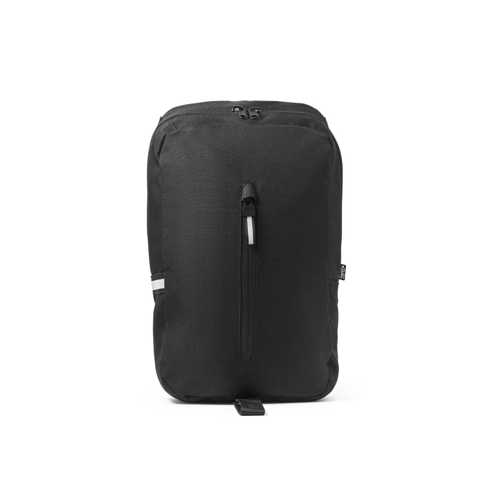 Sac à dos à sangle unique en 300D polyester recyclé et 600D polyester recyclé, avec doublure en polyester recyclé 210D
